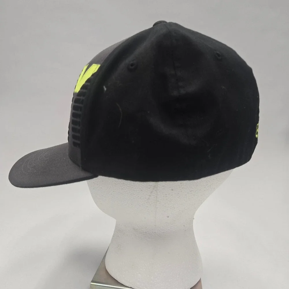 Fox Racing Flexfit Hat Mens L/XL Black Grey Neon Green Motocross Cap‎ 13979